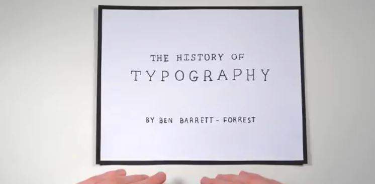 Historia de la tipografía en 5 minutos